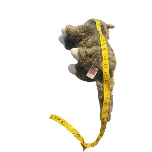 Cuddle Barn Lil Bub Tabby Cat Kitten Kitty Big Green Eyes Plush Stuffed Toy 18" - Picture 10 of 13